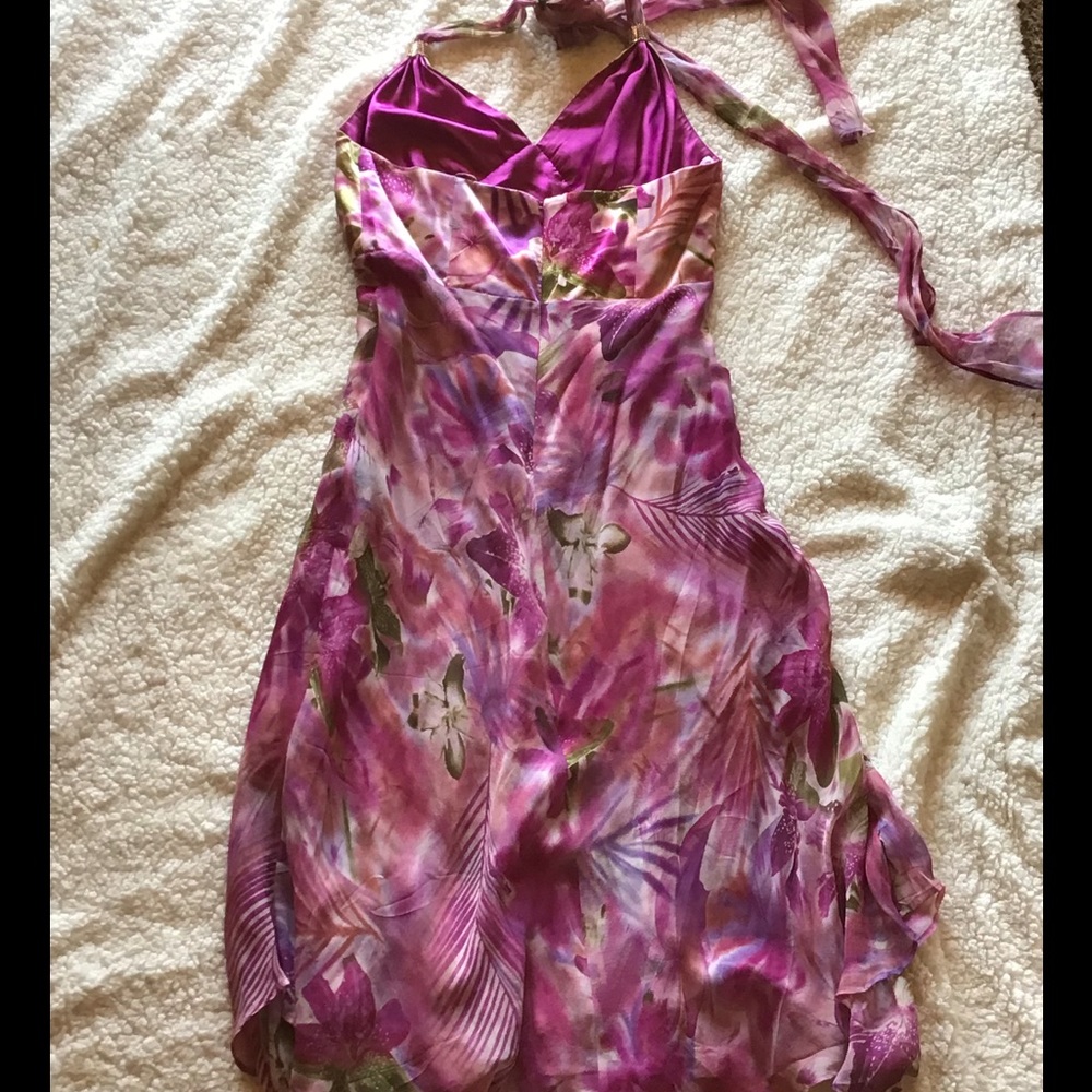 Donna Rico  silk halter style dress